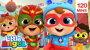 Superhero Song + More Play Pretend Nursery Rhymes | @LittleAngel Kids Songs & Nursery Rhymes