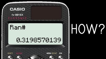 How do calculators find random numbers?