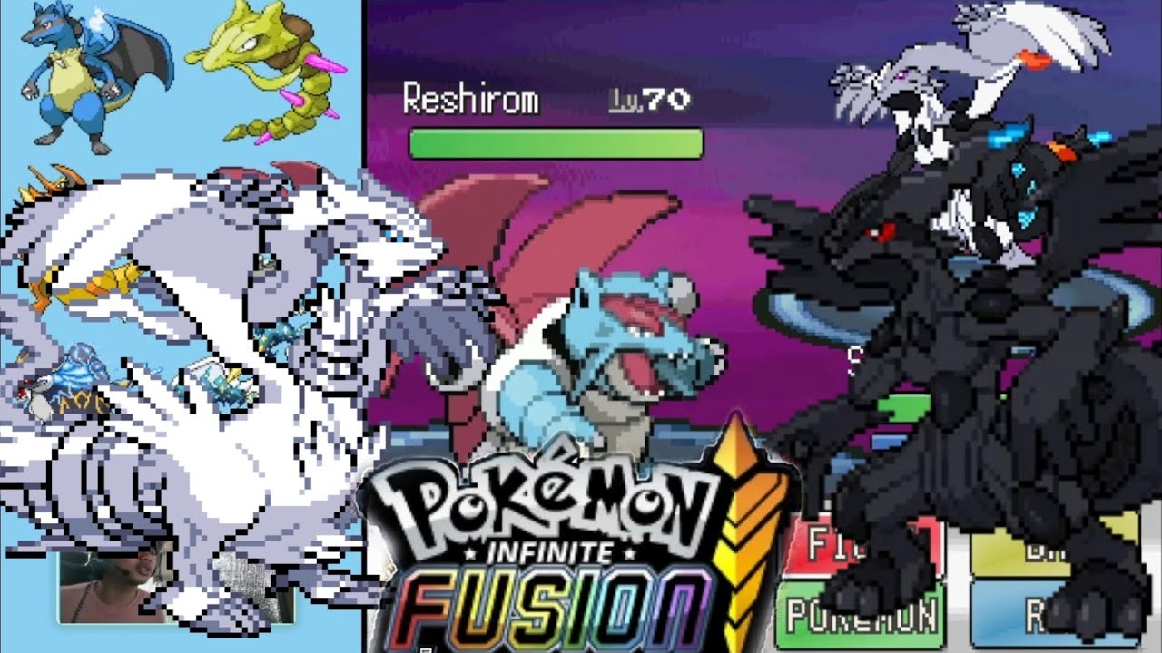 Pokemon Infinite fusion 5.1.1.1 How to go to Reshiram and Zekrom at Bell  Tower 