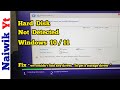 Hard drive partition not showing while installing windows 1011   fix we couldnt find any drives