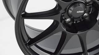Dekagram - Semi Matte Black (Profile A) | Konig Wheels