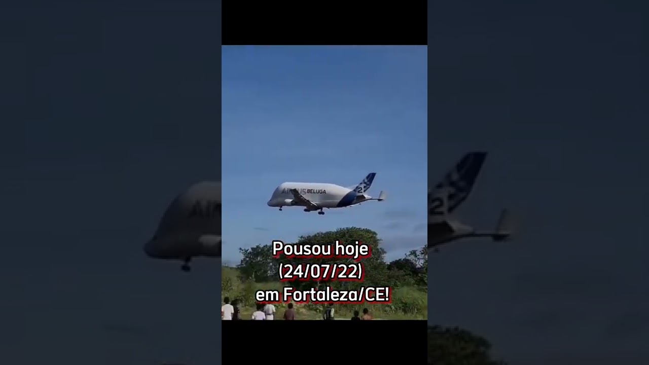 O Beluga chegou no Brasil, pousou hoje no aeroporto de Fortaleza e amanhã segue para Viracopos!