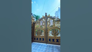 Mẫu cổng nhôm đúc tân cổ điển siêu đẹp #congnhomducmiennam