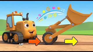 Bulldozer Song For Kids 🚜 Learn Construction Vehicles & Safety