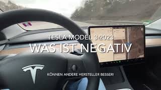 Tesla Model 3 2023 - Negatives - das können andere Hersteller viel besser - VW Golf ID Hyundai Ioniq