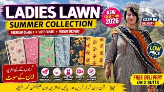 Ladies Lawn Summer Collection 2026 🌸 Premium Quality Suits at Low Prices | New Designs screenshot 1