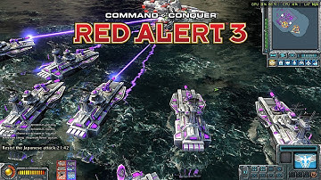 Red Alert 3 War of Doctrines Allies - Pearl Harbor in Parallel World | Assault Destroyer with LASER!