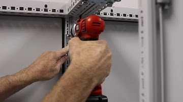 Installing a partition wall in bayed TS 8 industrial enclosures using bracket 8800470