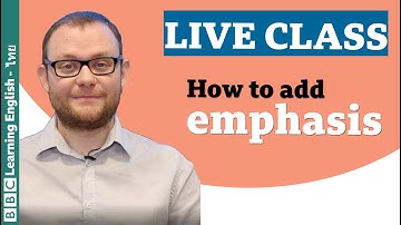 Live English Class: Adding emphasis
