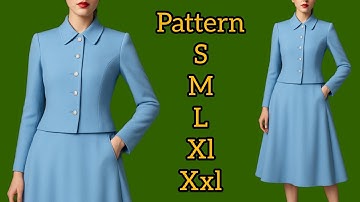 Skirt and crop jacket pattern making