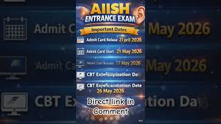 AIISH ENTRANCE 2026 |APPLICATION|RELEASED #aiish #baslp #speechtherapy #audiologist  #shortsfeed