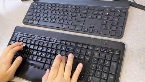 Keyboard Typing Sound comparison between Logitech K800 vs. Logitech Craft Keyboard