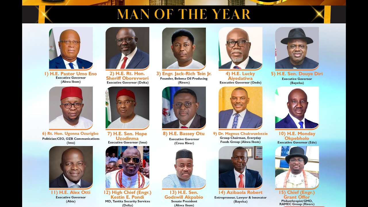 VOTE for MAN OF THE YEAR in the Niger Delta Advancement Awards 8.0  as 9 States Battle