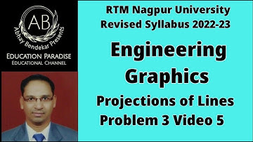 Projections of Lines: Problem 3 Video 5 Lines inclined to both the planes