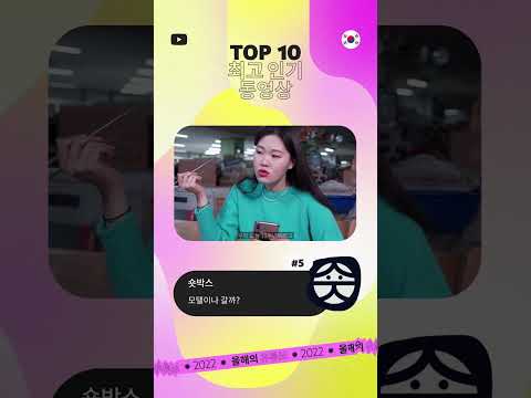 2022년 최고 인기 동영상 Top 10 