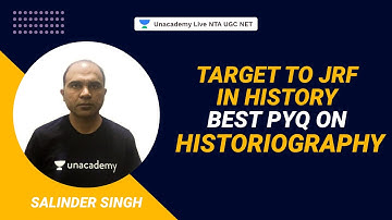 Target to JRF In History- Best PYQ on Historiography | NTA 2021|History| Salinder| Unaccademy