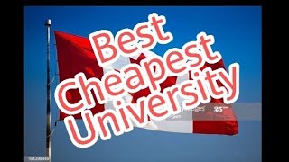 Cheapest University in Canada ?? cheapest university Canada newfoundland  for ???? student
