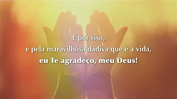 Como escreve Obrigado Deus por mais um ano de vida?