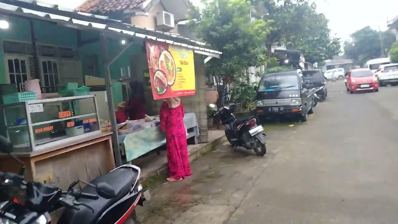 menikmati keindahan didaerah pagi hari didaerah Citayem Depok 