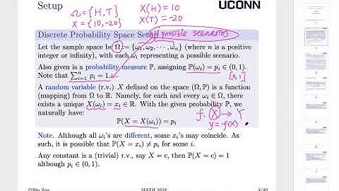[MATH 5639 Actuarial Loss Models] Lecture 1: Probability Exercise 1