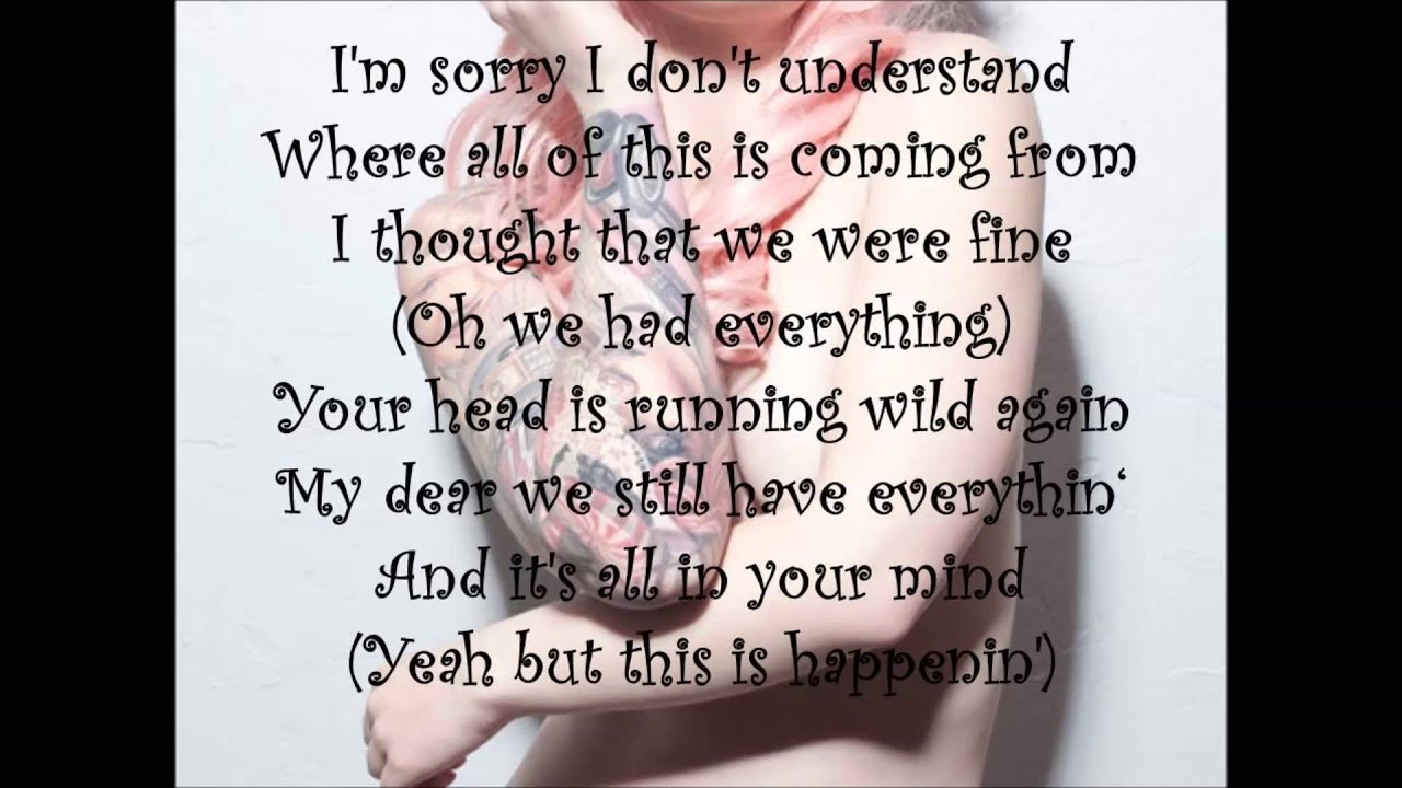 Pink Just Give Me A Reason Lyrics Deutsch