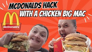 MCDONALDS HACK WITH A CHICKEN BIG MAC