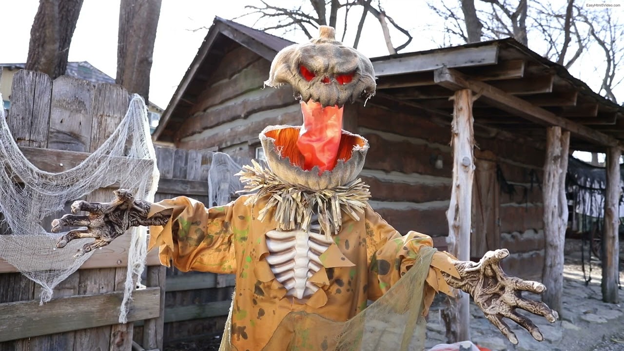 5.5 FT STANDING POP UP HEAD PUMPKIN MAN