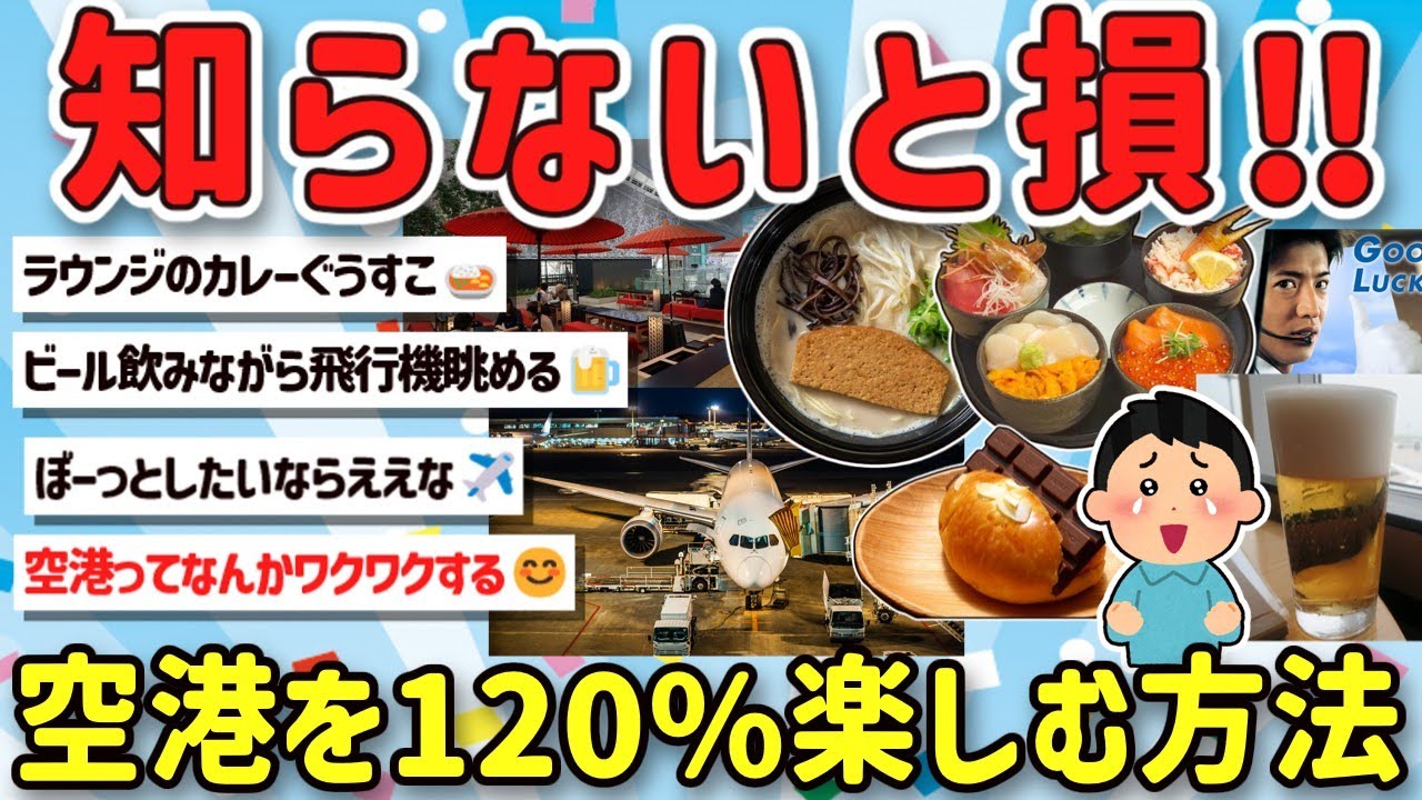 【2ch旅スレ】ワイ一人で空港に行くのが大好き！airportの楽しみ方、羽田やチャンギや新千歳の魅力を教えて！【ゆっくり解説】