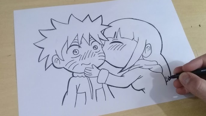 FACIL DE DESENHAR, COMO DESENHAR KID HINATA, ANIME NARUTO