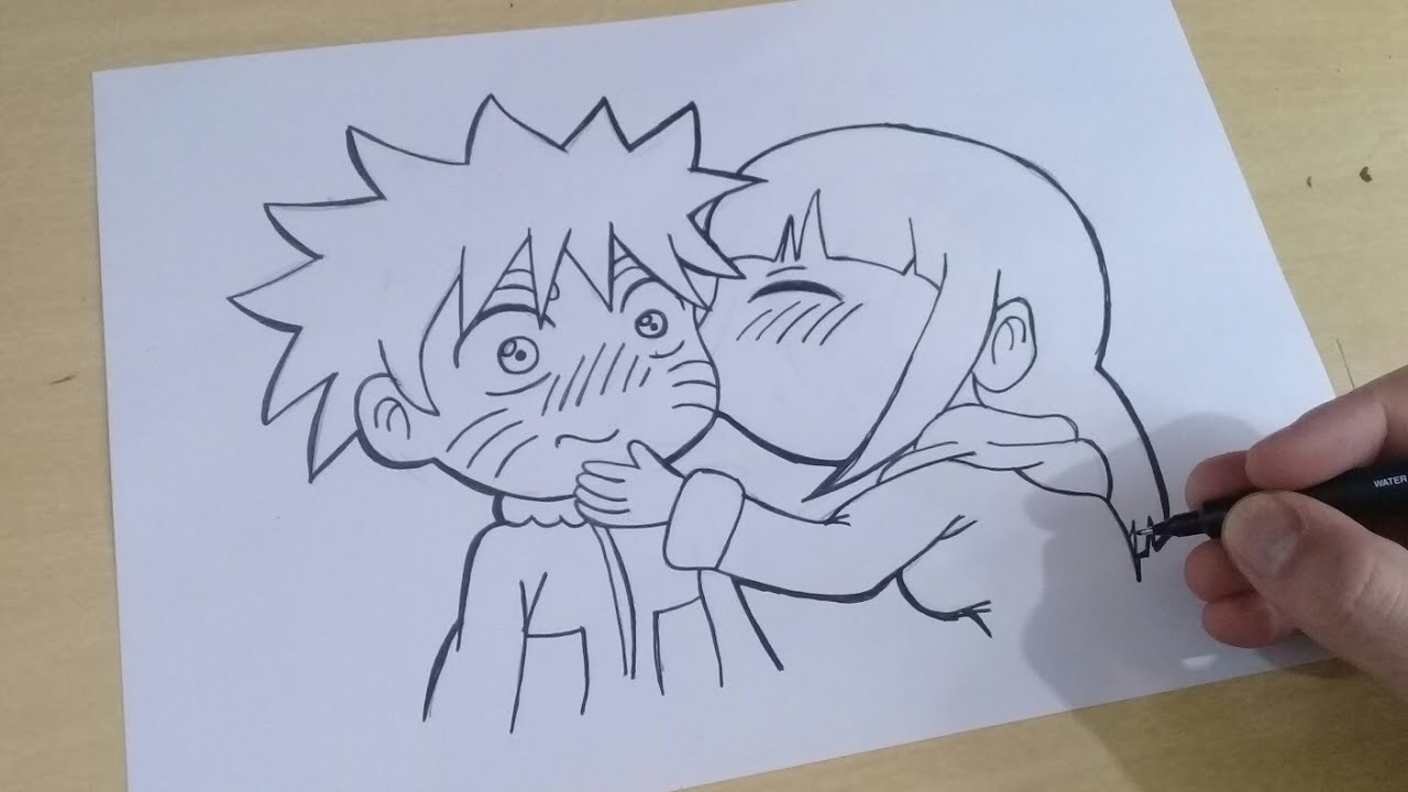 COMO DESENHAR, HINATA CHIBI, ANIME NARUTO