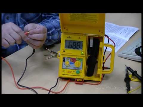 Как измерить сопротивление изоляции кабеля мегаомметром?