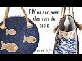 Diy un sac avec des sets de table style plage boho bohme part12