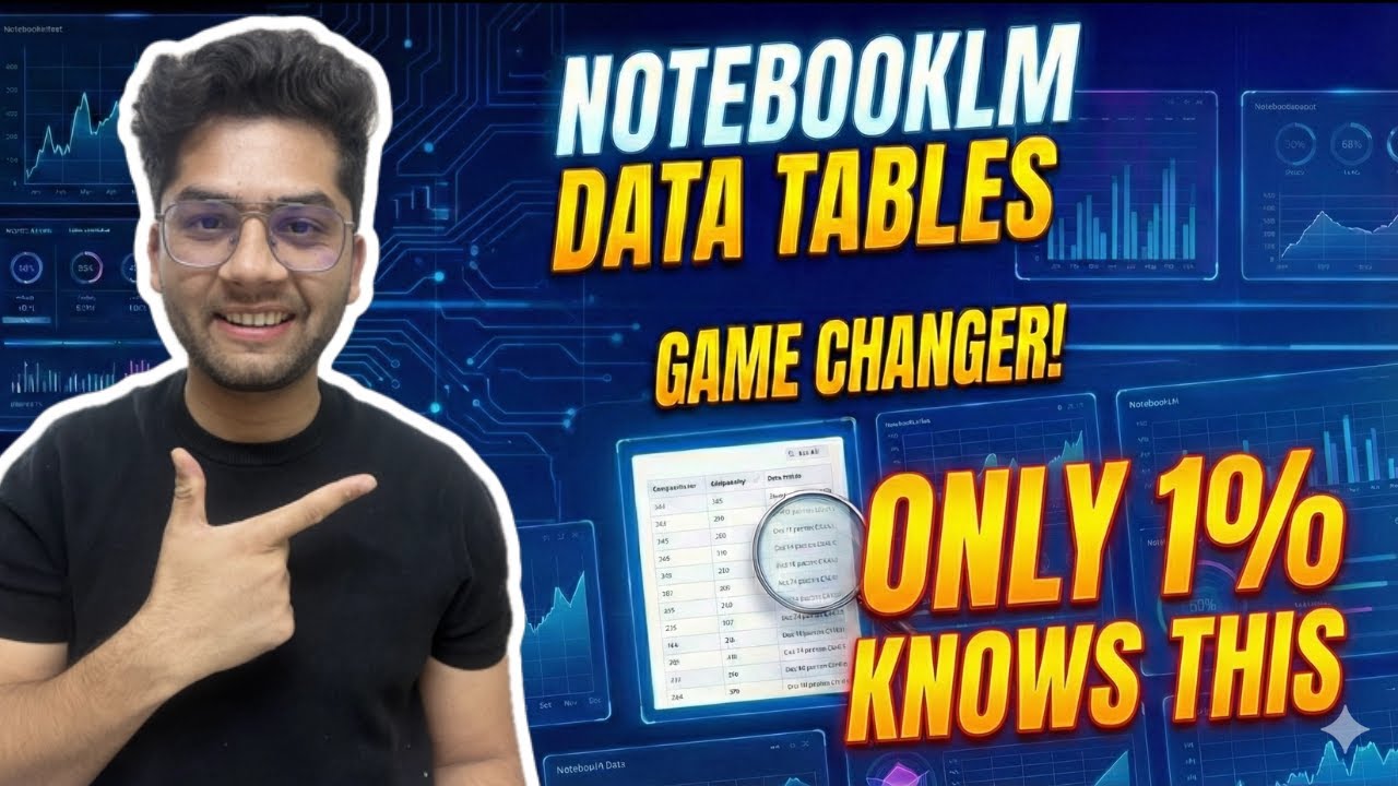 NotebookLM Data Tables Tutorial | GAME CHANGER 🤯 | Only 1% People Use This Feature