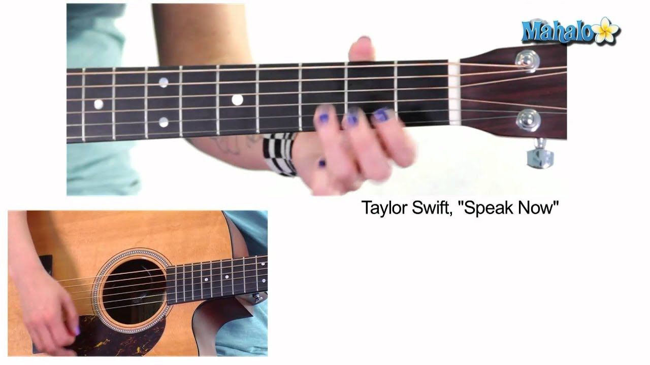 How To Play Speak Now By Taylor Swift On Guitar YouTube
