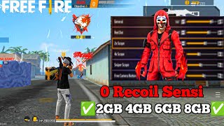 🚀 Free Fire 0 Recoil + 100% Headshot Sensitivity Settings 2026 | OB54 Update | All Devices