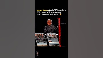 Jensen Huang (Nvidia CEO) unveils the NVLink spine, which moves more 