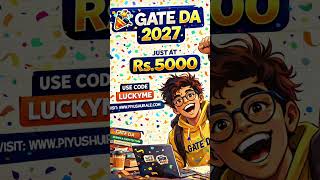 Best GATE DA 2027 Course with Test Series just at Rs.5000. GATE DA results #gateresults #gateda