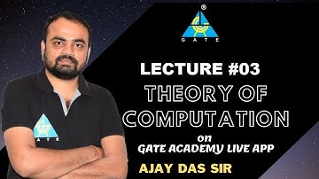 #03 Introduction of TOC | Live From  GATE ACADEMY Classroom | CS/IT | GATE 2022/23 | Ajay das Sir