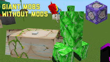 GIANT MOBS WITHOUT MODS in Minecraft Command block