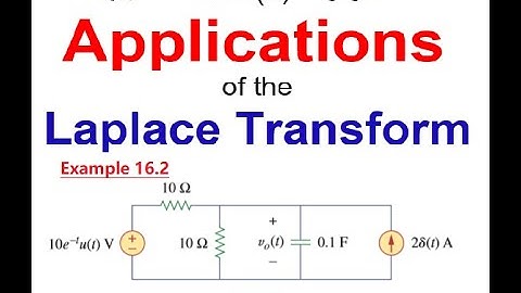 (Urdu/Hindi)ENA ||  Example 16.2 || Application of Laplace Transform