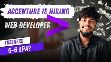 Accenture is Hiring For Web Developer Freshers | 0-2 Years of Experience | Corporate Mazdoor