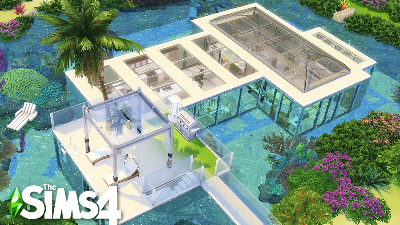 UNDERWATER VILLA | The Sims 4 speed build | no CC - YouTube