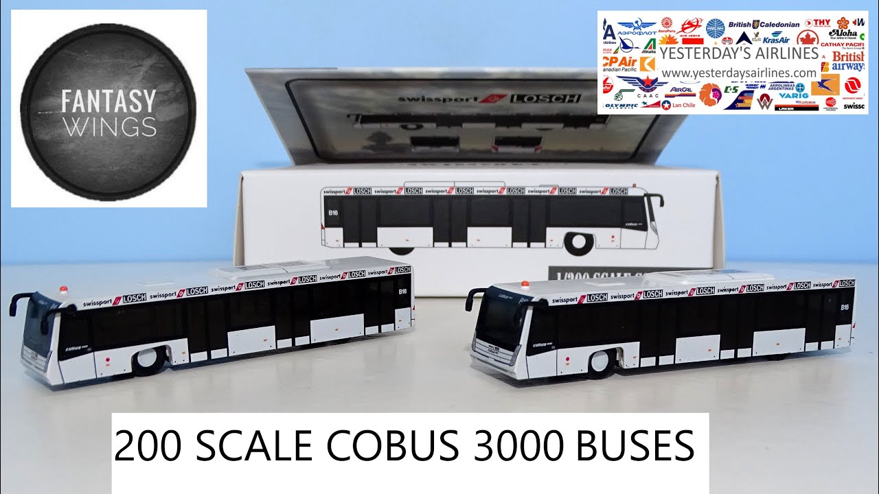GSE Review: 200 Scale Airport COBUS 3000 Buses from FantasyWings