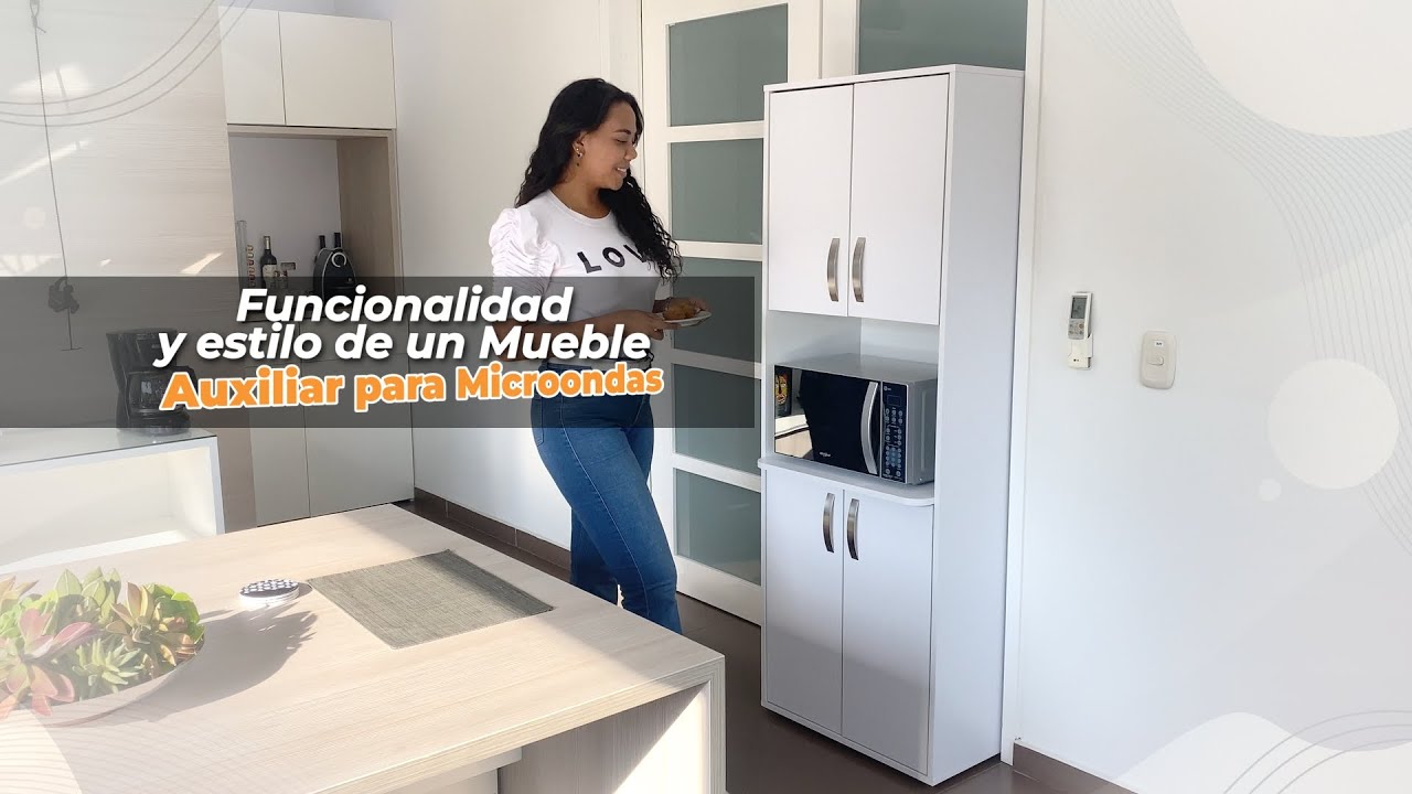 Funcionalidad y estilo de un mueble auxiliar para microondas