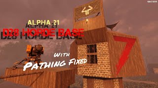 Alpha 21 Day 28 Horde Base with Pathing Fixed | 7 Days to Die