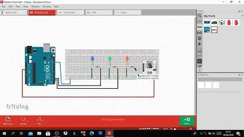 Simulasi Proteus Dan Merangkai Fritzing LED