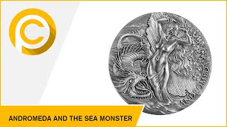 💮 𝗔𝗡𝗗𝗥𝗢𝗠𝗘𝗗𝗔 𝗔𝗡𝗗 𝗧𝗛𝗘 𝗦𝗘𝗔 𝗠𝗢𝗡𝗦𝗧𝗘𝗥 💮 Celestial Beauty 2 Oz Silver Coin 2000 Francs Cameroon 2022