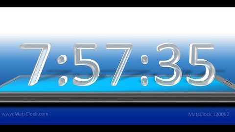 MatsClock 120092 - Free PowerPoint Digital Clock PPT Timer