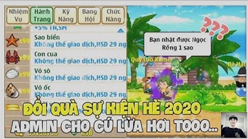 Ngọc Rồng Online - Cách Up Và Đổi Quà Sự Kiện Hè 2020 Admin Cho 1 Cú Lừa Hơi Bự ! #nro #ngocrong