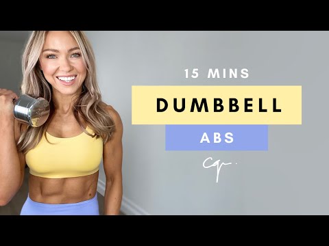 15 Min DUMBBELL ABS WORKOUT at Home | Follow Along No Repeat